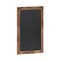Flash Furniture 30 Inch Wall Hanging Chalkboard, Sleek Walnut Brown Wood Frame, Eraser